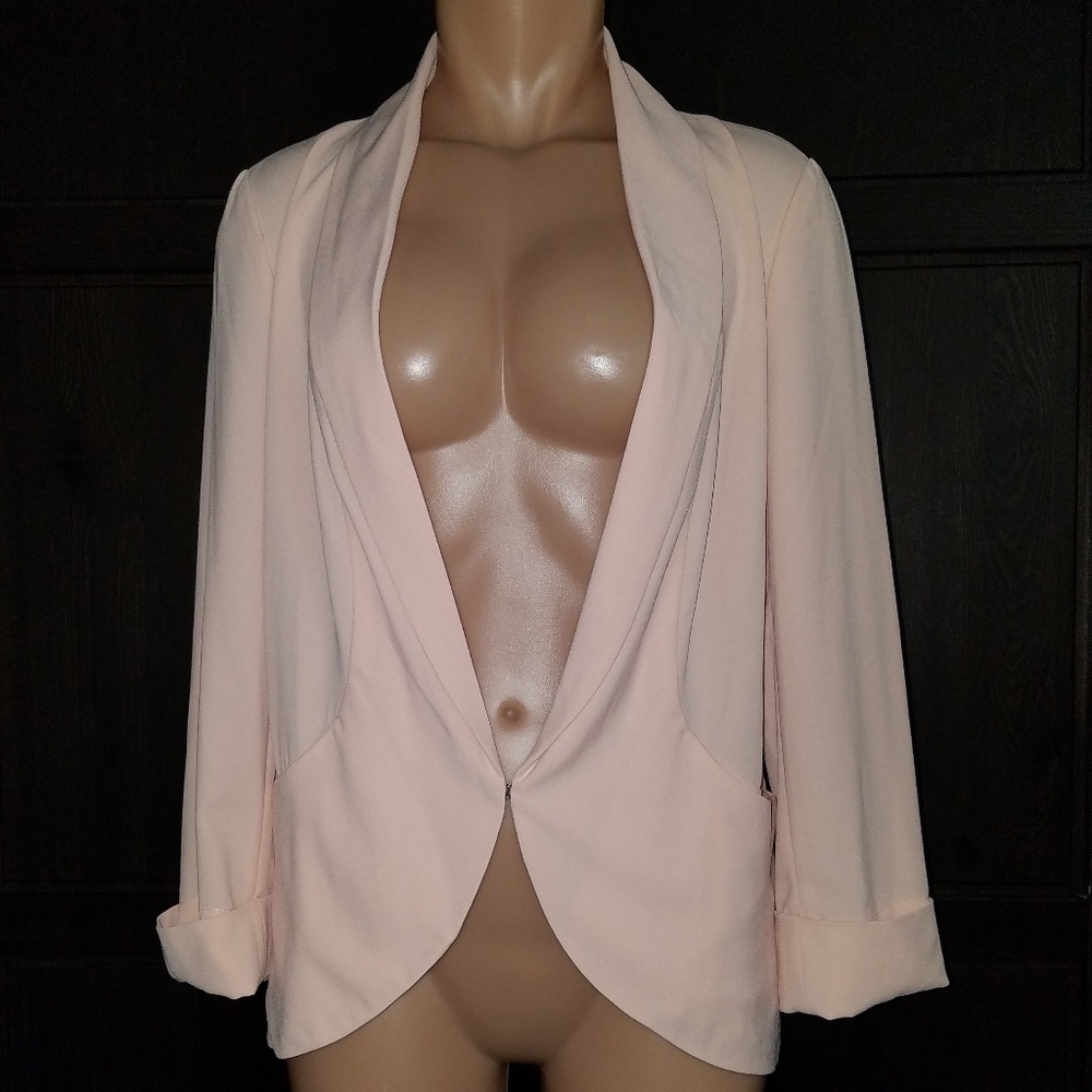 Crepe Slouchy Jacket NWOT Pinky Cheeks